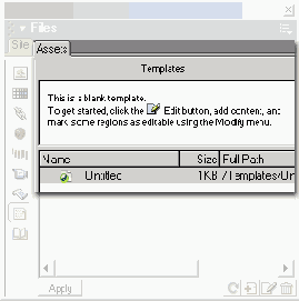 Кнопка New Template